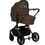 Carucior 3 in 1, Lionelo, Mika Plus, Cu scoica auto Moxie Negru Reversibil, Cu sistem de ventilatie 3D, Cu accesorii, Pana la 22 kg, EN1888-1 EN1888-2 EN1466 ECE R129, Maro - 6