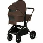 Carucior 3 in 1, Lionelo, Mika Plus, Cu scoica auto Moxie Negru Reversibil, Cu sistem de ventilatie 3D, Cu accesorii, Pana la 22 kg, EN1888-1 EN1888-2 EN1466 ECE R129, Maro - 23