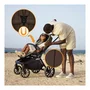 Carucior 3 in 1, Lionelo, Mika Plus, Cu scoica auto Moxie Negru Reversibil, Cu sistem de ventilatie 3D, Cu accesorii, Pana la 22 kg, EN1888-1 EN1888-2 EN1466 ECE R129, Maro - 26