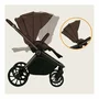 Carucior 3 in 1, Lionelo, Mika Plus, Cu scoica auto Moxie Negru Reversibil, Cu sistem de ventilatie 3D, Cu accesorii, Pana la 22 kg, EN1888-1 EN1888-2 EN1466 ECE R129, Maro - 29