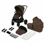 Carucior 3 in 1, Lionelo, Mika Plus, Cu scoica auto Moxie Negru Reversibil, Cu sistem de ventilatie 3D, Cu accesorii, Pana la 22 kg, EN1888-1 EN1888-2 EN1466 ECE R129, Maro - 40
