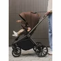 Carucior 3 in 1, Lionelo, Mika Plus, Cu scoica auto Moxie Negru Reversibil, Cu sistem de ventilatie 3D, Cu accesorii, Pana la 22 kg, EN1888-1 EN1888-2 EN1466 ECE R129, Maro - 42