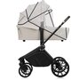 Carucior 3 in 1, Lionelo, Mika Plus, Cu scoica auto Roz testata ADAC, Reversibil, Cu sistem de ventilatie 3D, Cu accesorii, Pana la 22 kg, EN1888-1 EN1888-2 EN1466 ECE R129, Bej - 13