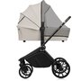 Carucior 3 in 1, Lionelo, Mika Plus, Cu scoica auto Roz testata ADAC, Reversibil, Cu sistem de ventilatie 3D, Cu accesorii, Pana la 22 kg, EN1888-1 EN1888-2 EN1466 ECE R129, Bej - 14