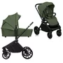 Carucior 3 in 1, Lionelo, Mika Plus, Cu scoica auto Roz testata ADAC, Reversibil, Cu sistem de ventilatie 3D, Cu accesorii, Pana la 22 kg, EN1888-1 EN1888-2 EN1466 ECE R129, Verde - 5