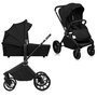 Carucior 3 in 1, Lionelo, Mika Plus, Cu scoica auto Verde testata ADAC, Reversibil, Cu sistem de ventilatie 3D, Cu accesorii, Pana la 22 kg, EN1888-1 EN1888-2 EN1466 ECE R129, Negru - 4