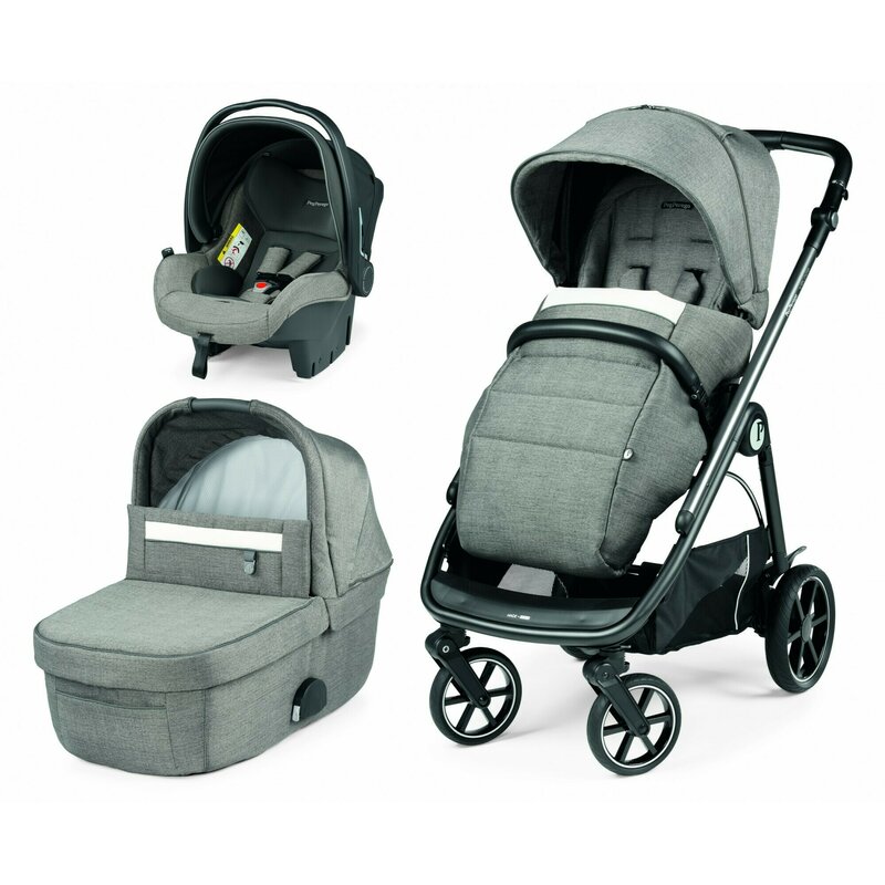Peg perego - carucior 3 in 1 veloce primoviaggio sl , city, alb/gri
