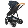 Carucior 4 in 1, Lionelo, Amber, Cu landou intarit si salteluta moale, Cu scoica auto testata ADAC, Baza isofix pentru scoica, Reversibil, Cu accesorii, Pana la 22 kg, EN1888-1 EN1888-2 EN1466 ECE R129, Albastru - 16