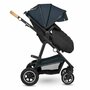 Carucior 4 in 1, Lionelo, Amber, Cu landou intarit si salteluta moale, Cu scoica auto testata ADAC, Baza isofix pentru scoica, Reversibil, Cu accesorii, Pana la 22 kg, EN1888-1 EN1888-2 EN1466 ECE R129, Albastru - 21
