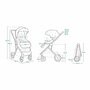 Carucior 4 in 1, Lionelo, Amber, Cu landou intarit si salteluta moale, Cu scoica auto testata ADAC, Baza isofix pentru scoica, Reversibil, Cu accesorii, Pana la 22 kg, EN1888-1 EN1888-2 EN1466 ECE R129, Albastru - 23