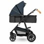 Carucior 4 in 1, Lionelo, Amber, Cu landou intarit si salteluta moale, Cu scoica auto testata ADAC, Baza isofix pentru scoica, Reversibil, Cu accesorii, Pana la 22 kg, EN1888-1 EN1888-2 EN1466 ECE R129, Albastru - 50