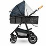Carucior 4 in 1, Lionelo, Amber, Cu landou intarit si salteluta moale, Cu scoica auto testata ADAC, Baza isofix pentru scoica, Reversibil, Cu accesorii, Pana la 22 kg, EN1888-1 EN1888-2 EN1466 ECE R129, Albastru - 51