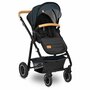 Carucior 4 in 1, Lionelo, Amber, Cu landou intarit si salteluta moale, Cu scoica auto testata ADAC, Baza isofix pentru scoica, Reversibil, Cu accesorii, Pana la 22 kg, EN1888-1 EN1888-2 EN1466 ECE R129, Albastru - 58