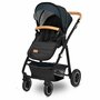 Carucior 4 in 1, Lionelo, Amber, Cu landou intarit si salteluta moale, Cu scoica auto testata ADAC, Baza isofix pentru scoica, Reversibil, Cu accesorii, Pana la 22 kg, EN1888-1 EN1888-2 EN1466 ECE R129, Albastru - 59