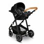 Carucior 4 in 1, Lionelo, Amber, Cu landou intarit si salteluta moale, Cu scoica auto testata ADAC, Baza isofix pentru scoica, Reversibil, Cu accesorii, Pana la 22 kg, EN1888-1 EN1888-2 EN1466 ECE R129, Gri Inchis - 8