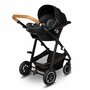Carucior 4 in 1, Lionelo, Amber, Cu landou intarit si salteluta moale, Cu scoica auto testata ADAC, Baza isofix pentru scoica, Reversibil, Cu accesorii, Pana la 22 kg, EN1888-1 EN1888-2 EN1466 ECE R129, Gri Inchis - 9