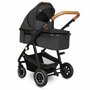 Carucior 4 in 1, Lionelo, Amber, Cu landou intarit si salteluta moale, Cu scoica auto testata ADAC, Baza isofix pentru scoica, Reversibil, Cu accesorii, Pana la 22 kg, EN1888-1 EN1888-2 EN1466 ECE R129, Gri Inchis - 24