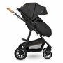 Carucior 4 in 1, Lionelo, Amber, Cu landou intarit si salteluta moale, Cu scoica auto testata ADAC, Baza isofix pentru scoica, Reversibil, Cu accesorii, Pana la 22 kg, EN1888-1 EN1888-2 EN1466 ECE R129, Gri Inchis - 30