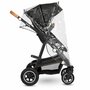 Carucior 4 in 1, Lionelo, Amber, Cu landou intarit si salteluta moale, Cu scoica auto testata ADAC, Baza isofix pentru scoica, Reversibil, Cu accesorii, Pana la 22 kg, EN1888-1 EN1888-2 EN1466 ECE R129, Gri Inchis - 31