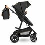 Carucior 4 in 1, Lionelo, Amber, Cu landou intarit si salteluta moale, Cu scoica auto testata ADAC, Baza isofix pentru scoica, Reversibil, Cu accesorii, Pana la 22 kg, EN1888-1 EN1888-2 EN1466 ECE R129, Gri Inchis - 36