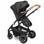 Carucior 4 in 1, Lionelo, Amber, Cu landou intarit si salteluta moale, Cu scoica auto testata ADAC, Baza isofix pentru scoica, Reversibil, Cu accesorii, Pana la 22 kg, EN1888-1 EN1888-2 EN1466 ECE R129, Gri Inchis - 38