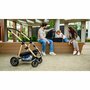 Carucior 4 in 1, Lionelo, Amber, Cu landou intarit si salteluta moale, Cu scoica auto testata ADAC, Baza isofix pentru scoica, Reversibil, Cu accesorii, Pana la 22 kg, EN1888-1 EN1888-2 EN1466 ECE R129, Negru silver - 4