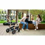 Carucior 4 in 1, Lionelo, Amber, Cu landou intarit si salteluta moale, Cu scoica auto testata ADAC, Baza isofix pentru scoica, Reversibil, Cu accesorii, Pana la 22 kg, EN1888-1 EN1888-2 EN1466 ECE R129, Negru silver - 5