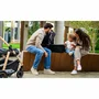 Carucior 4 in 1, Lionelo, Amber, Cu landou intarit si salteluta moale, Cu scoica auto testata ADAC, Baza isofix pentru scoica, Reversibil, Cu accesorii, Pana la 22 kg, EN1888-1 EN1888-2 EN1466 ECE R129, Negru silver - 6