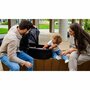 Carucior 4 in 1, Lionelo, Amber, Cu landou intarit si salteluta moale, Cu scoica auto testata ADAC, Baza isofix pentru scoica, Reversibil, Cu accesorii, Pana la 22 kg, EN1888-1 EN1888-2 EN1466 ECE R129, Negru silver - 8