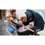 Carucior 4 in 1, Lionelo, Amber, Cu landou intarit si salteluta moale, Cu scoica auto testata ADAC, Baza isofix pentru scoica, Reversibil, Cu accesorii, Pana la 22 kg, EN1888-1 EN1888-2 EN1466 ECE R129, Negru silver - 10