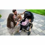 Carucior 4 in 1, Lionelo, Amber, Cu landou intarit si salteluta moale, Cu scoica auto testata ADAC, Baza isofix pentru scoica, Reversibil, Cu accesorii, Pana la 22 kg, EN1888-1 EN1888-2 EN1466 ECE R129, Negru silver - 13