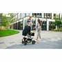 Carucior 4 in 1, Lionelo, Amber, Cu landou intarit si salteluta moale, Cu scoica auto testata ADAC, Baza isofix pentru scoica, Reversibil, Cu accesorii, Pana la 22 kg, EN1888-1 EN1888-2 EN1466 ECE R129, Negru silver - 16