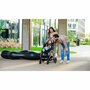 Carucior 4 in 1, Lionelo, Amber, Cu landou intarit si salteluta moale, Cu scoica auto testata ADAC, Baza isofix pentru scoica, Reversibil, Cu accesorii, Pana la 22 kg, EN1888-1 EN1888-2 EN1466 ECE R129, Negru silver - 20