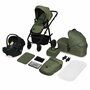 Carucior 4 in 1, Lionelo, Amber Plus, Pana la 22 kg, Cu landou intarit si salteluta din spuma AirDots, Cu scoica auto testata ADAC, Baza isofix pentru scoica, Reversibil, Cu ventilatie 3D, Cu accesorii, EN1888-1, EN1888-2, EN1466, Verde - 3