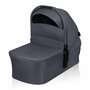 Carucior 4 in 1, Lionelo, Amber Plus, Cu landou intarit si salteluta moale, Cu scoica auto testata ADAC,  Baza isofix pentru scoica, Reversibil, Maner ajustabil, Cu accesorii, Pana la 22 kg, EN1888-1, EN1888-2, EN1466, ECE R129, Gri - 14