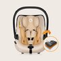 Carucior 4 in 1, Lionelo, Amber Plus, Cu scoica auto Bej testata ADAC +Baza Isofix, Reversibil, Maner ajustabil, Cu accesorii, Cu ventilatie panoramica 3D, Pana la 22 kg, EN1888-1, EN1888-2, EN1466, ECE R129, Verde - 28