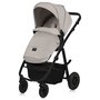 Carucior 4 in 1, Lionelo, Amber Plus, Cu scoica auto Roz testata ADAC + Baza Isofix, Reversibil, Maner ajustabil, Cu accesorii, Cu ventilatie panoramica 3D, Pana la 22 kg, EN1888-1, EN1888-2, EN1466, ECE R129, Bej - 6
