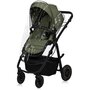 Carucior 4 in 1, Lionelo, Amber Plus, Cu scoica auto Roz testata ADAC +Baza Isofix, Reversibil, Maner ajustabil, Cu accesorii, Cu ventilatie panoramica 3D, Pana la 22 kg, EN1888-1, EN1888-2, EN1466, ECE R129, Verde - 8