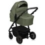 Carucior 4 in 1, Lionelo, Amber Plus, Cu scoica auto Roz testata ADAC +Baza Isofix, Reversibil, Maner ajustabil, Cu accesorii, Cu ventilatie panoramica 3D, Pana la 22 kg, EN1888-1, EN1888-2, EN1466, ECE R129, Verde - 15