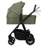 Carucior 4 in 1, Lionelo, Amber Plus, Cu scoica auto Roz testata ADAC +Baza Isofix, Reversibil, Maner ajustabil, Cu accesorii, Cu ventilatie panoramica 3D, Pana la 22 kg, EN1888-1, EN1888-2, EN1466, ECE R129, Verde - 16