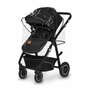 Carucior 4 in 1, Lionelo, Bianka, Transformabil, Cu landou si salteluta moale, Cu scoica auto testata ADAC, Baza isofix pentru scoica, Cu multiple accesorii, Sustine 22 kg, 0 luni+, EN1466:2014+AC:2015, EN1888, Negru - 8