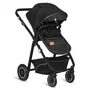 Carucior 4 in 1, Lionelo, Bianka, Transformabil, Cu landou si salteluta moale, Cu scoica auto, Baza isofix pentru scoica, Cu multiple accesorii, Sustine 22 kg, 0 luni+, EN1466:2014+AC:2015, EN1888, Negru - 5