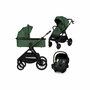 Carucior 4 in 1, Lionelo, Layla, Pana la 22 kg, Cu landou intarit si salteluta din spuma AirDots, Cu scoica auto testata ADAC, Baza isofix pentru scoica, Reversibil, Cu ventilatie 3D, Cu accesorii, EN1888-1, EN1888-2, EN1466, Verde - 3
