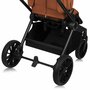 Carucior 4 in 1, Lionelo, Mika Plus, Cu landou intarit si salteluta moale, Cu scoica auto testata ADAC, Baza isofix pentru scoica, Reversibil, Sistem de ventilatie 3D, Cu accesorii, Pana la 22 kg, EN1888-1 EN1888-2 EN1466 ECE R129, Maro - 15