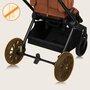 Carucior 4 in 1, Lionelo, Mika Plus, Cu landou intarit si salteluta moale, Cu scoica auto testata ADAC, Baza isofix pentru scoica, Reversibil, Sistem de ventilatie 3D, Cu accesorii, Pana la 22 kg, EN1888-1 EN1888-2 EN1466 ECE R129, Maro - 29