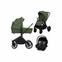 Carucior 4 in 1, Lionelo, Mika Plus, Cu landou intarit si salteluta moale, Cu scoica auto testata ADAC,  Baza isofix pentru scoica, Reversibil, Sistem de ventilatie 3D, Cu accesorii, Pana la 22 kg, EN1888-1 EN1888-2 EN1466 ECE R129, Verde - 3