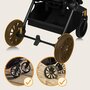 Carucior 4 in 1, Lionelo, Mika Plus, Cu landou intarit si salteluta moale, Cu scoica auto testata ADAC,  Baza isofix pentru scoica, Reversibil, Sistem de ventilatie 3D, Cu accesorii, Pana la 22 kg, EN1888-1 EN1888-2 EN1466 ECE R129, Verde - 9