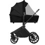 Carucior 4 in 1, Lionelo, Mika Plus, Cu scoica auto Bej testata ADAC + Baza Isofix, Reversibil, Cu sistem de ventilatie 3D, Cu accesorii, Pana la 22 kg, EN1888-1 EN1888-2 EN1466 ECE R129, Negru - 12