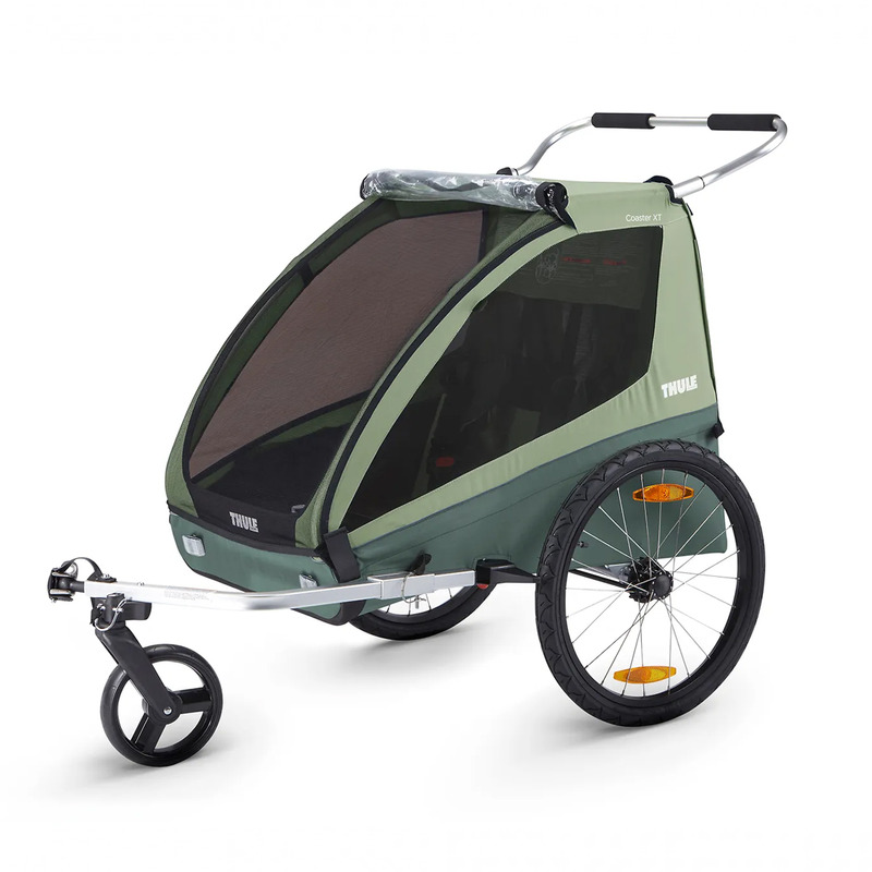 Carucior Chariot Thule Coaster XT Basil Green Pret Mic Numai Aici imagine 2022