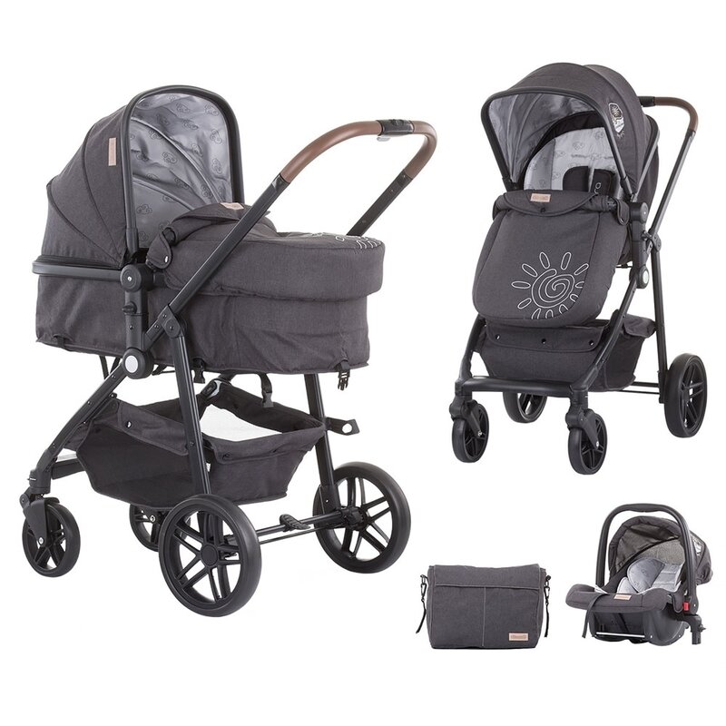 Chipolino - carucior 3 in 1 adora , mist, gri